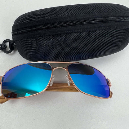 Slides Eco-Friendly Polarised Sunglasses Above With Case