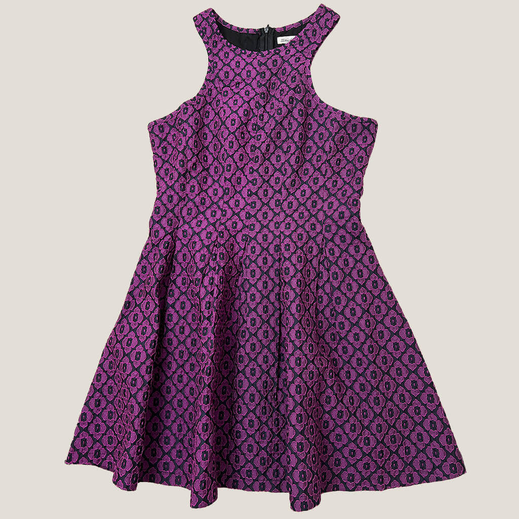 Striking Purple Dress Front