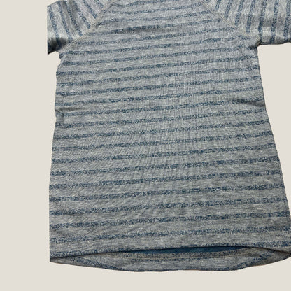 Boys Striped T-Shirt Front Hem Detail