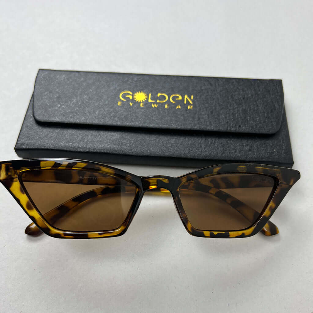 Sunglasses, Catriona, Tortoise Shell Frame, Brown Tint with box