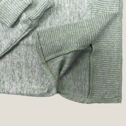 Suzannegrae Oversized Tea Green Jumper Hem Detail