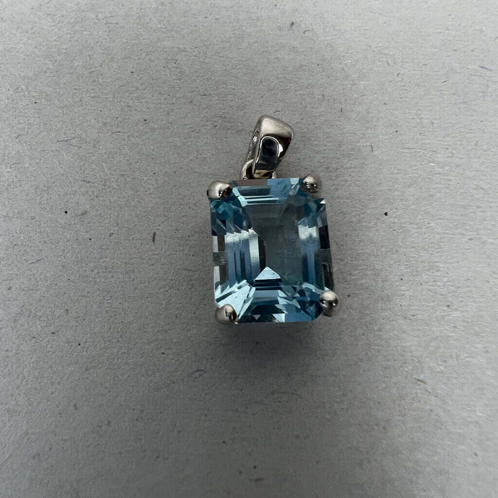 Sterling Silver Topaz Pendant