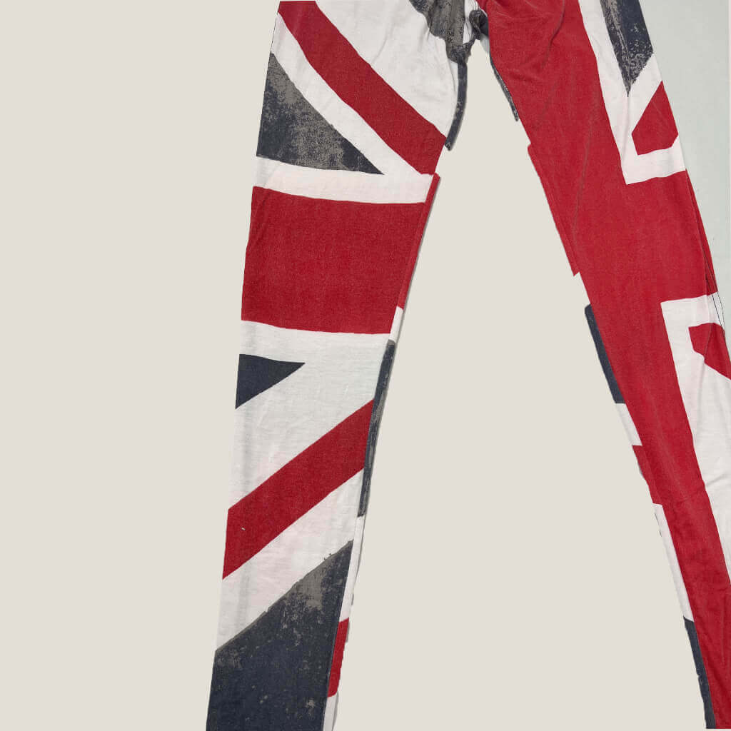 Religion Union Jack Woman Leggings Both Leg Details