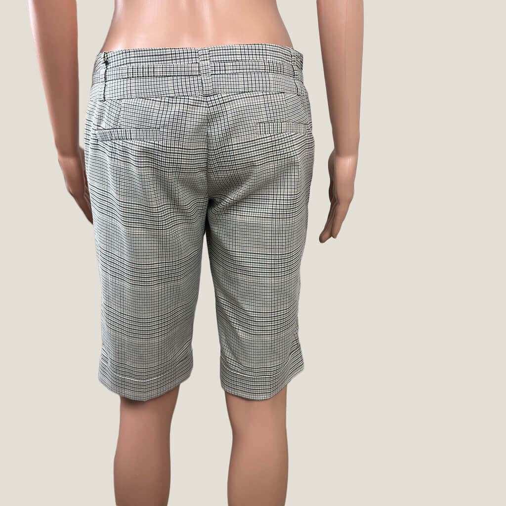 Valley Girl Bermuda Checkered Short Back