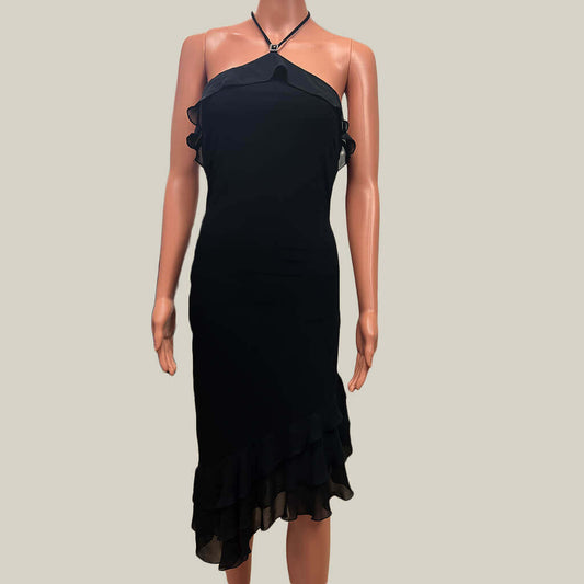 Little Black Dress With Hi Low Hem Front