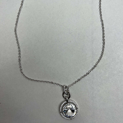 Swarovski Crystal Elements Circle Pendant And Necklace