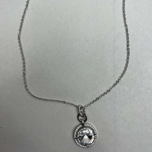 Swarovski Crystal Elements Circle Pendant And Necklace