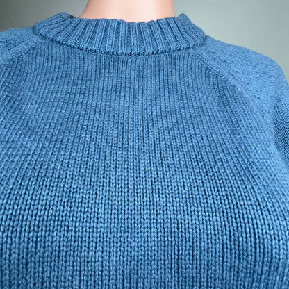 Witchery Blue Knit Jumper Collar Detail