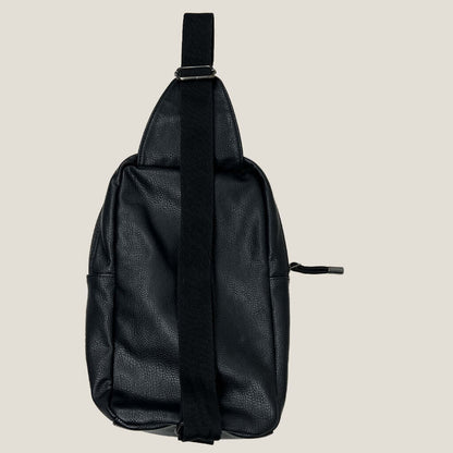 Zara Man Black Backpack Back Detail