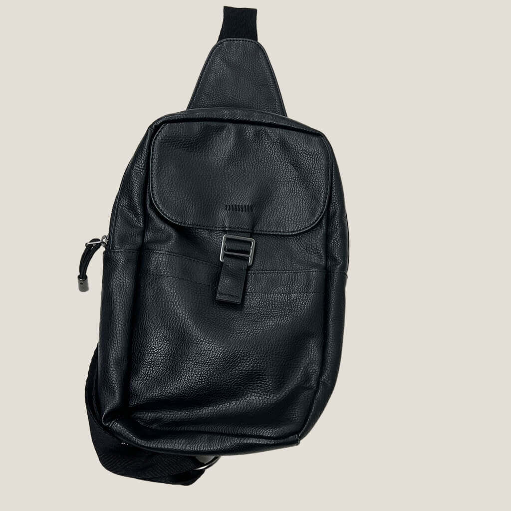 Zara Man Black Backpack Front