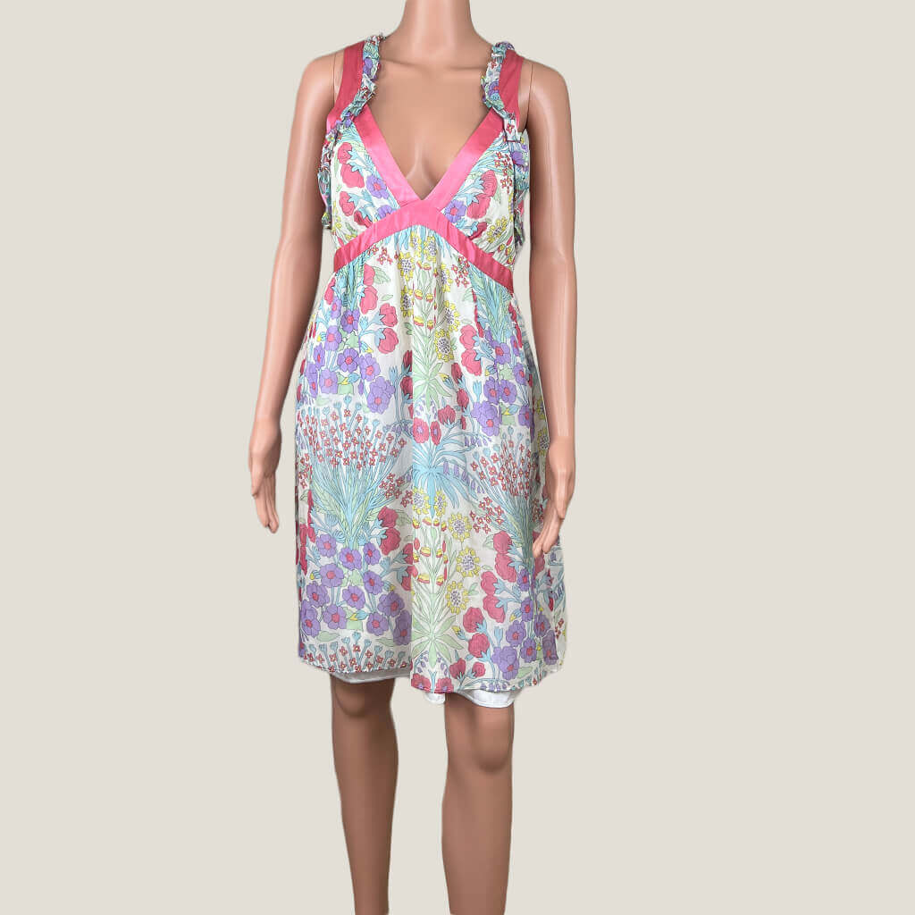 Zimmermann Floral Silk Slip Dress Front