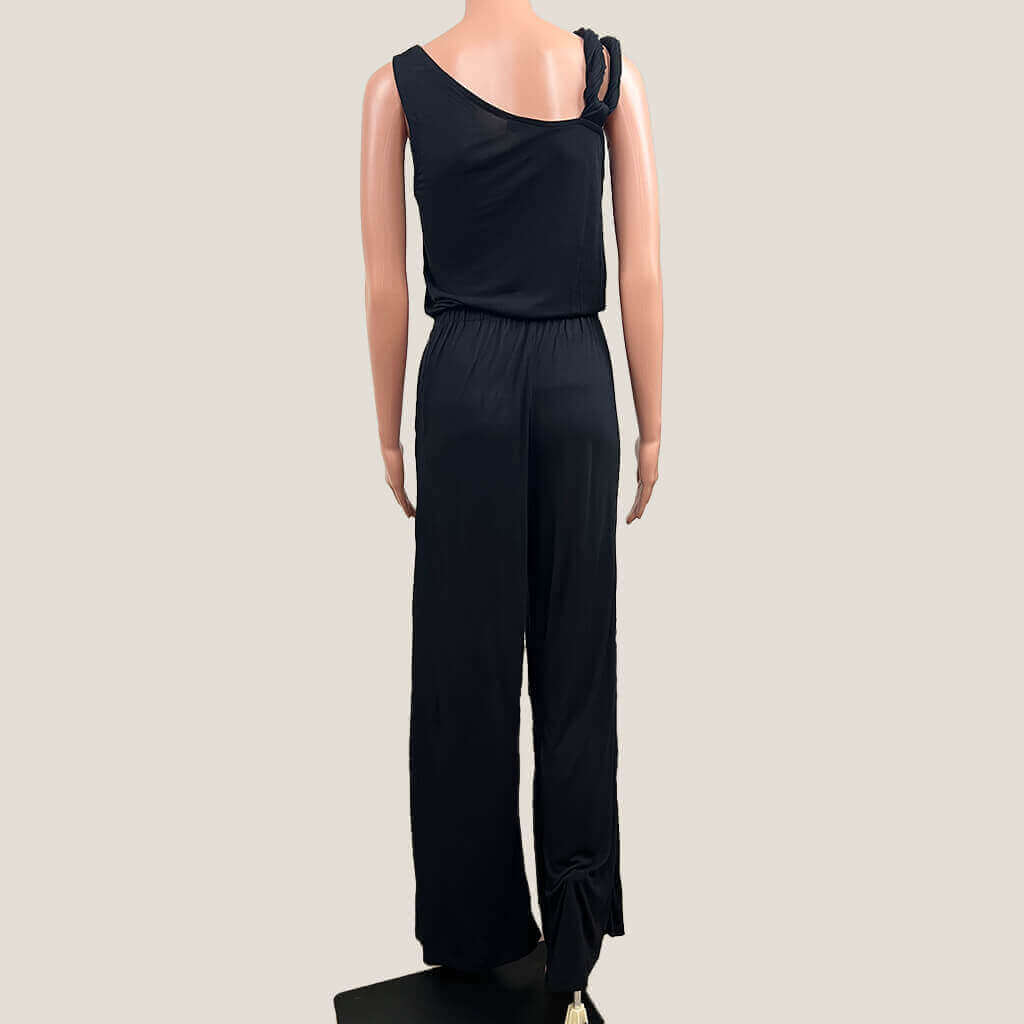 ASOS Black Sleeveless Jumpsuit Back