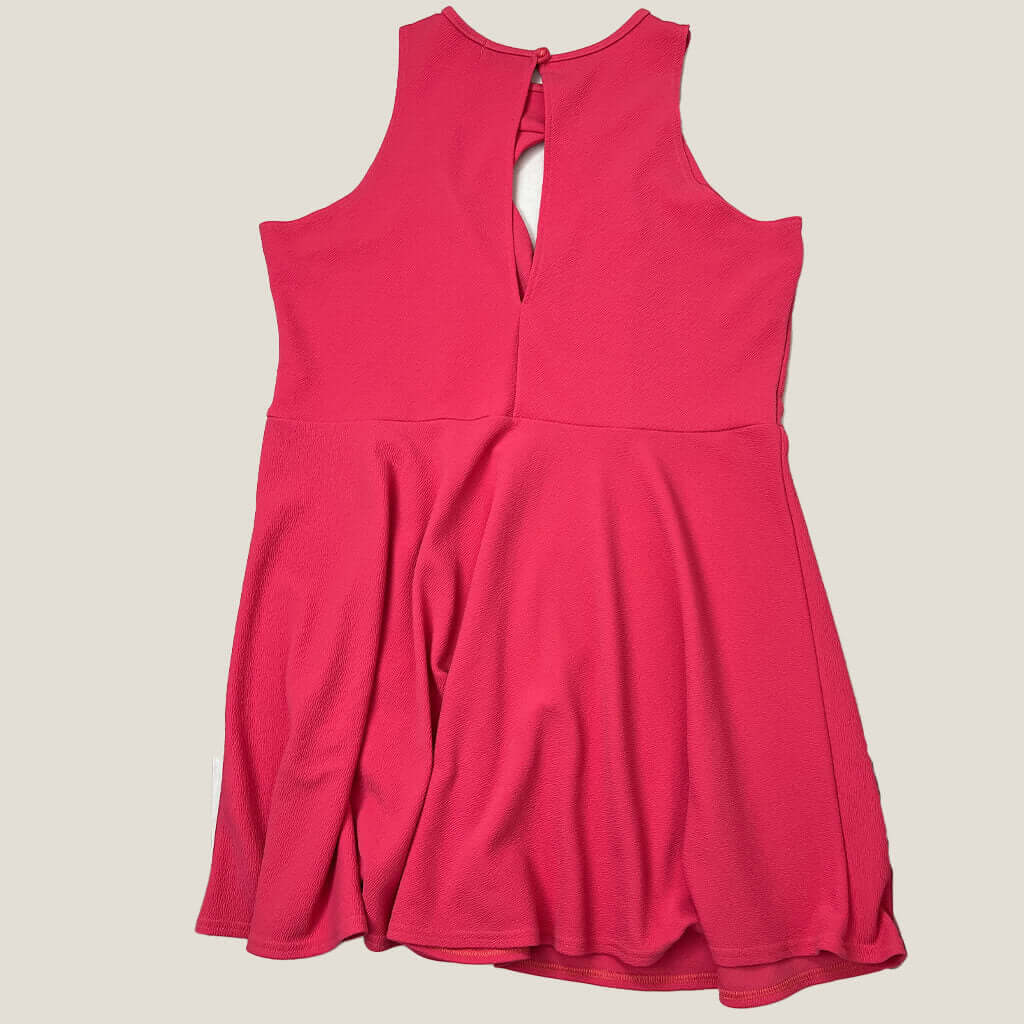 boohoo hot pink plus size dress back