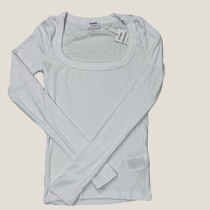 Cotton On White Long Sleeve Top Front