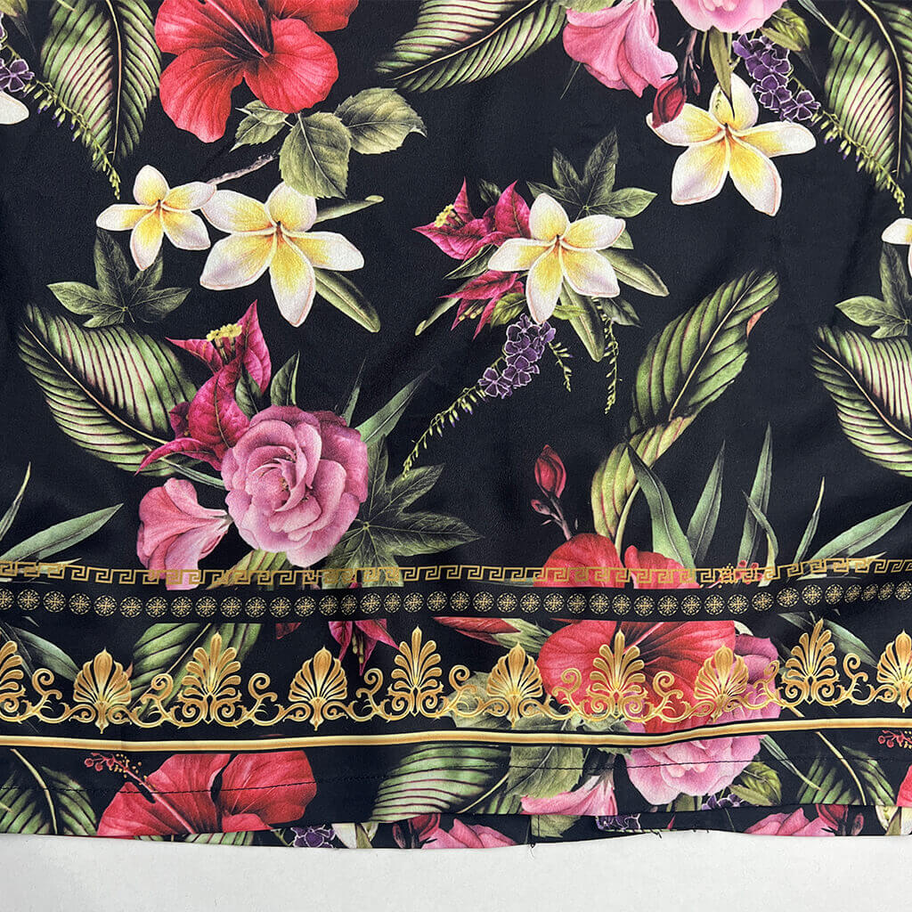 Good For Nothing Men's Floral Shirt Hem Detail