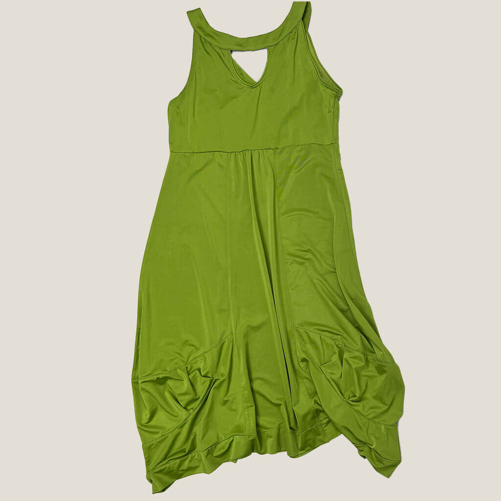 jp Green Dress Back