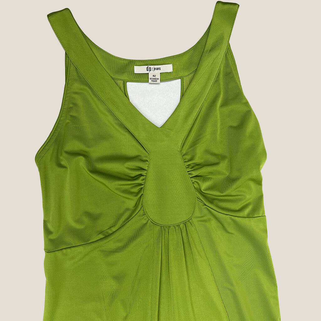 jp Green Dress Bust Detail