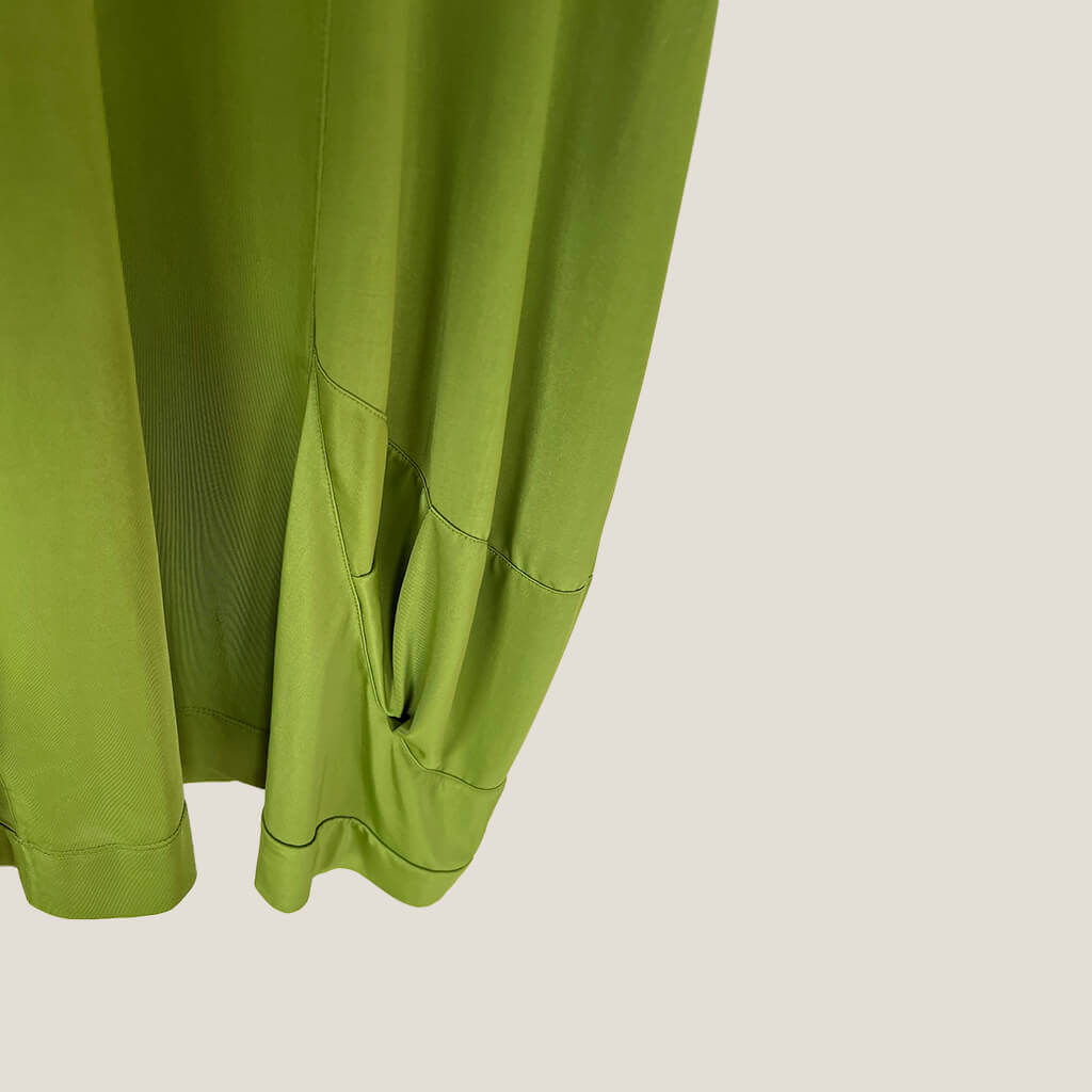 jp Green Dress Hem Detail